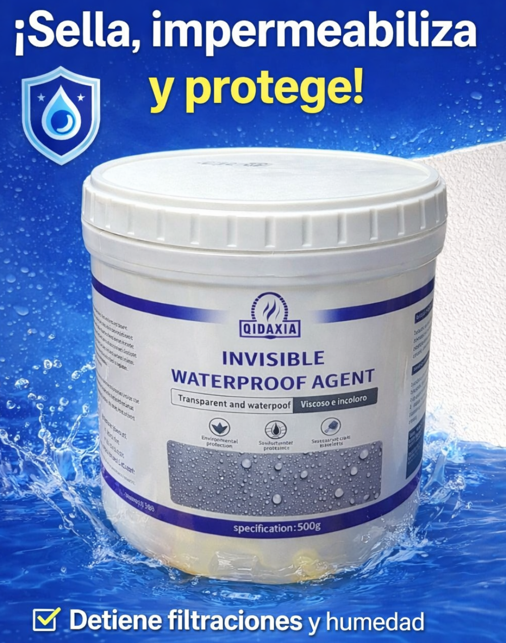 SELLADOR HIDROINVISIBLE DE 500G - EL ORIGINAL