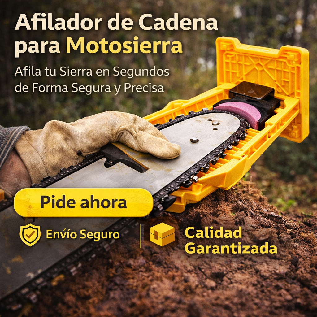 Afilador de Cadena para Motosierra: Afila tu Sierra en Segundos de Forma Segura y Precisa