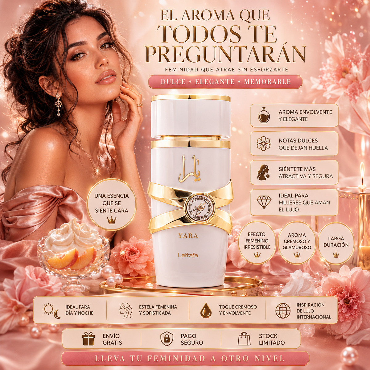 Perfume Inspirado en Yara Moi para Mujer – Aroma Dulce y Sofisticado que Deja Huella