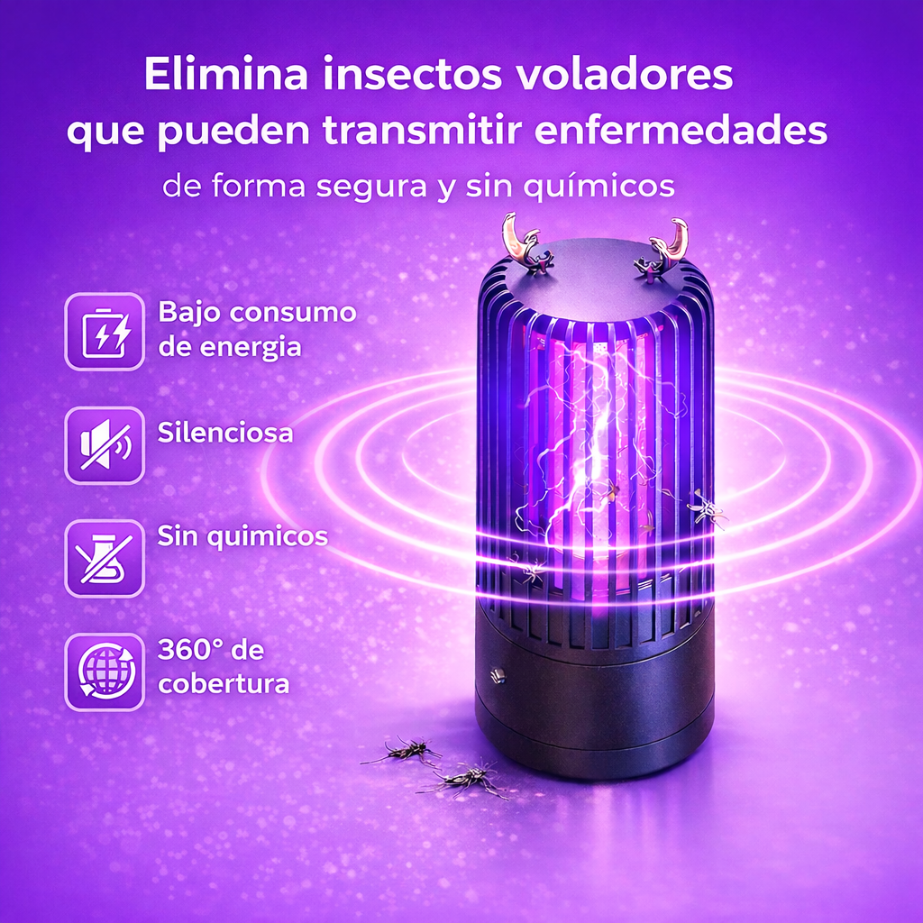 Lámpara led solución definitiva contra los mosquitos
