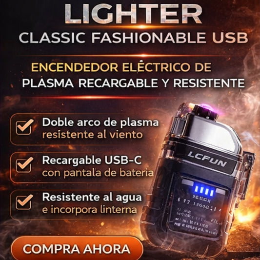 Encendedor Eléctrico de Plasma Recargable USB-C
