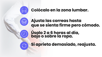 Cinturón Lumbar: Corrige tu postura y alivia tu espalda