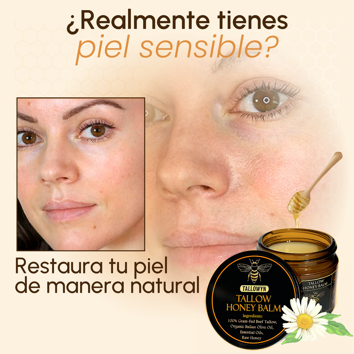 Tallow Honey Balm™ Balsamo Reparación Dérmica