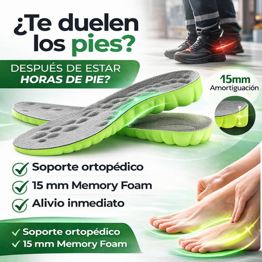 Plantillas Ortopédicas Memory Foam: La Solución para Pies que Nunca Descansan