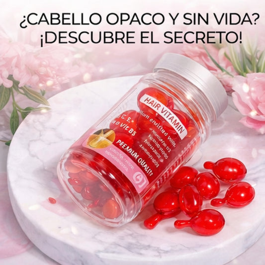 Suero Intensivo Hair Vitamin en Cápsulas – 40 Perlas Nutritivas con Argán