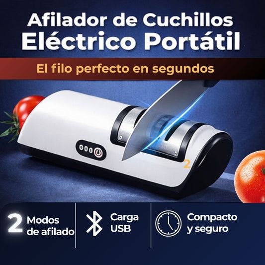 Afilador de Cuchillos Eléctrico Portátil – Afilado Rápido y Preciso en Solo 10 Segundos