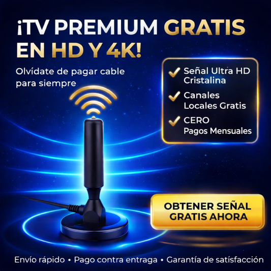 Antena De Tv Para Smart Tv Sin Cable - Más Canales, Cero Facturas Mensuales