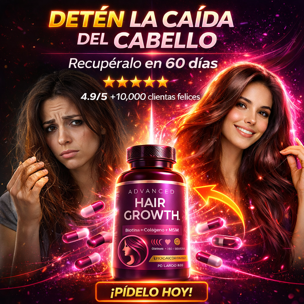 Hair Growth: cabello más fuerte, abundante y brillante desde adentro