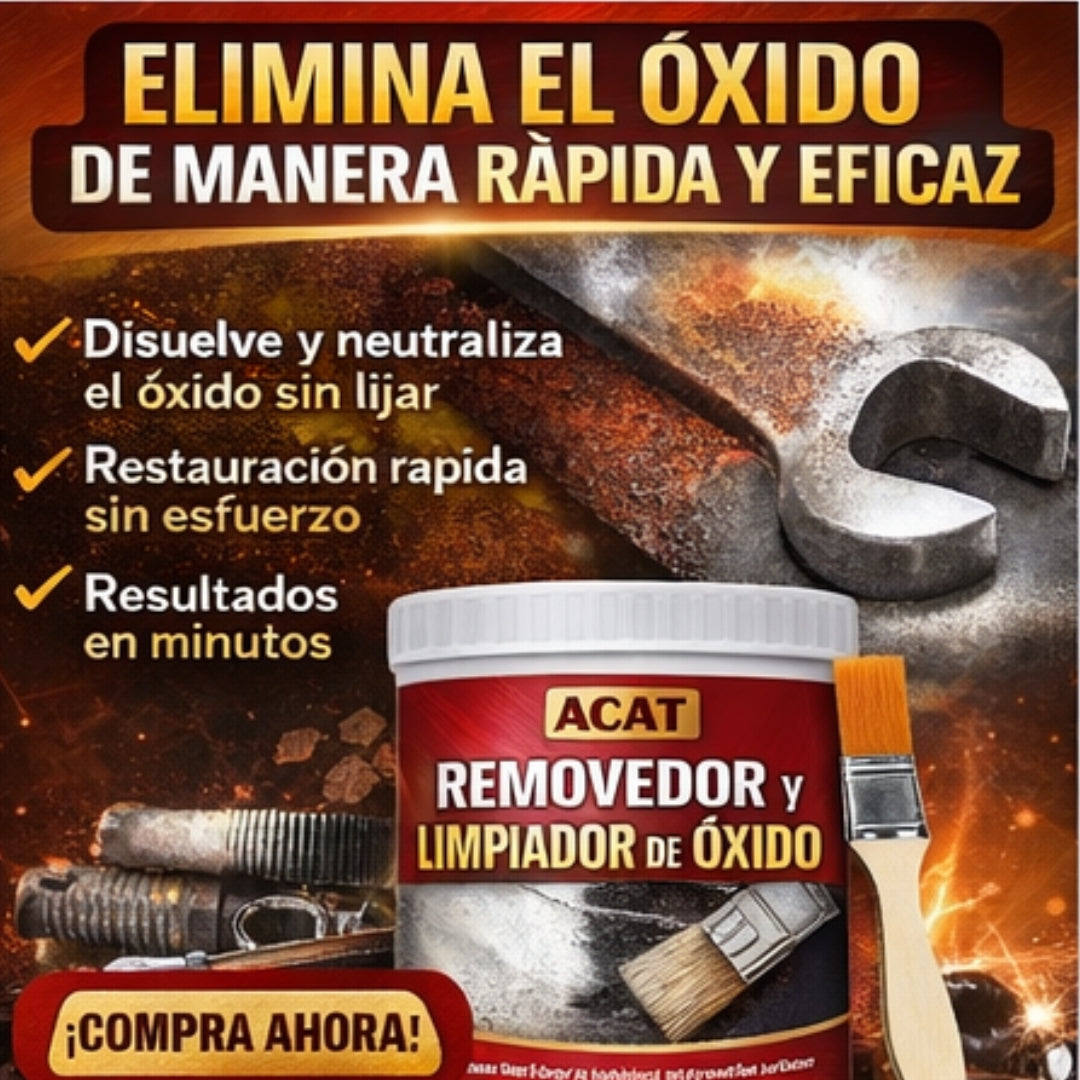 Removedor y Limpiador de Óxido para Metal 300g - Restaura, Protege y Detiene la Corrosión