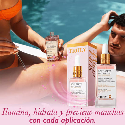 Truly Soft: •Aceite post• Afeitado ¡Hidratante, calmante y reparador!