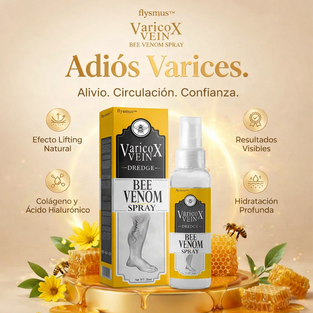 Varicox Vein – Spray con Veneno de Abeja para Venas Varicosas (Alivio y Circulación Mejorada)