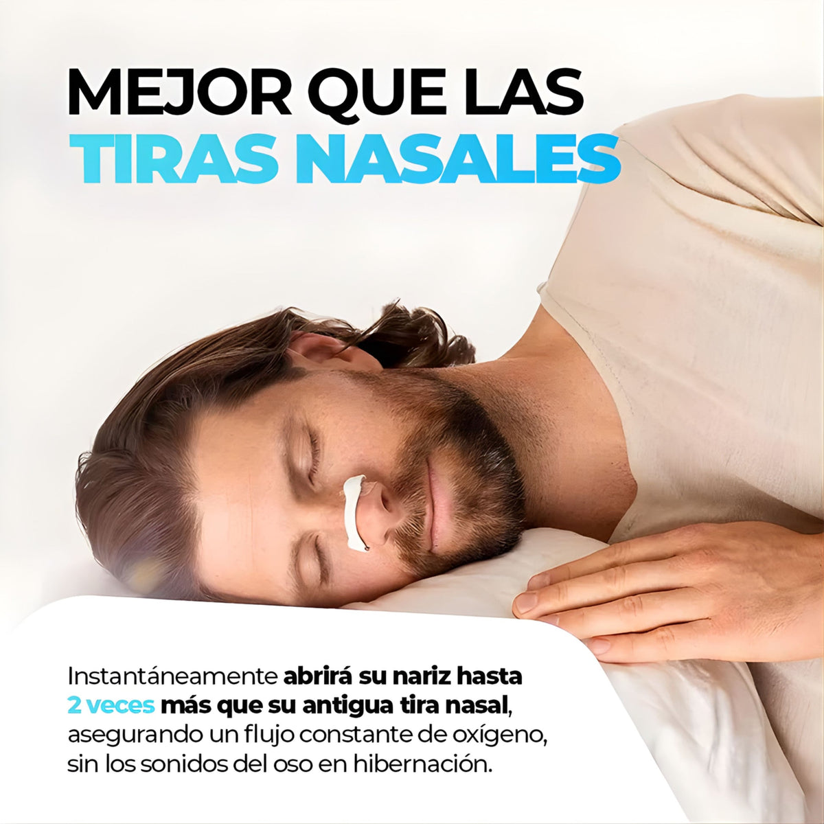 Tiras Nasales Extra Fuertes para Mejorar la Respiración
