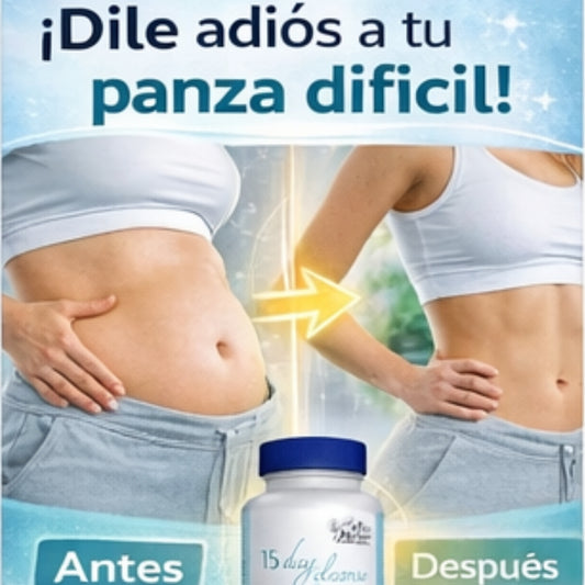 15 Day Cleanse Detox Digestivo – Limpia el colon, reduce la inflamación y mejora tu digestión