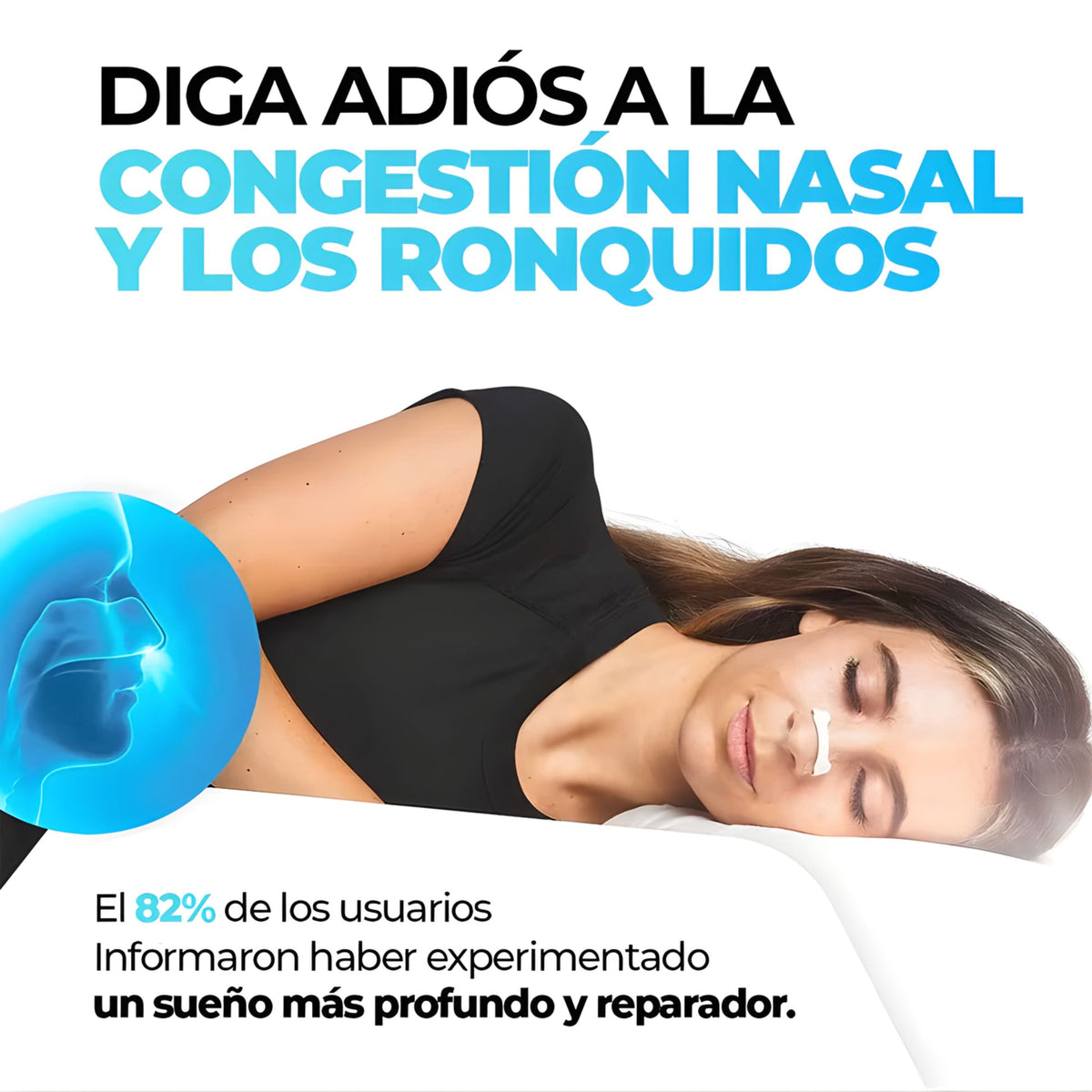 Tiras Nasales Extra Fuertes para Mejorar la Respiración