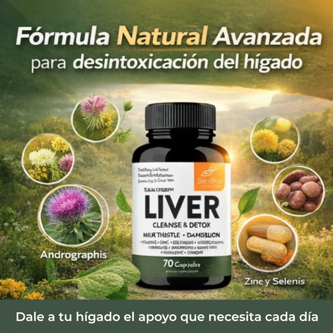 Liver Apoyo Para La Desintoxicación  – Energía y Bienestar Hepático Diario
