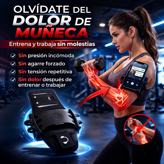SOPORTE DE MUÑECA AJUSTABLE PARA CELULAR  - Libertad total de movimiento
