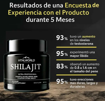 SHILAJIT DEL HIMALAYA: •VIVE CON ENERGIA PLENA Y POTENTE• ¡EL ORIGINAL!
