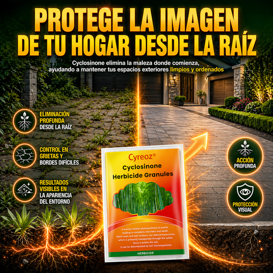 Herbicida Cyclosinone: Jardín impecable y seguro para tu familia y mascotas