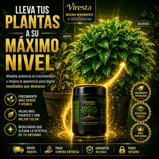 Viresta Activador Pro 300g | Potencia el Crecimiento Explosivo y la Vitalidad de tus Plantas desde la Raíz