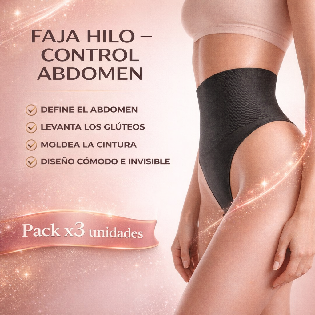 Faja Hilo Control Abdomen Seamless – Pack X3 Unidades