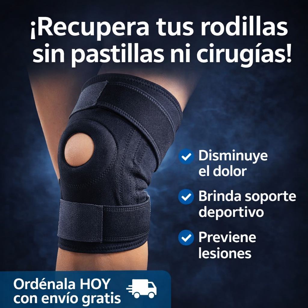 Rodillera Ortopédica Ajustable de Neopreno – Soporte para Rodilla, Alivia el Dolor y Previene Lesiones