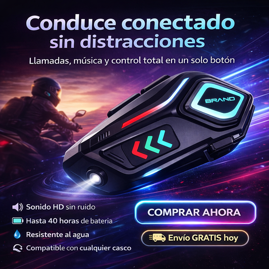 Auriculares Bluetooth K07 para Moto: Conduce conectado, seguro y con sonido HD en cada trayecto