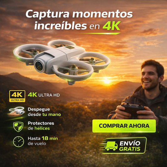 Mini Drone  UAV VHL graba videos 4K estables desde tu mano con vuelo fácil y seguro