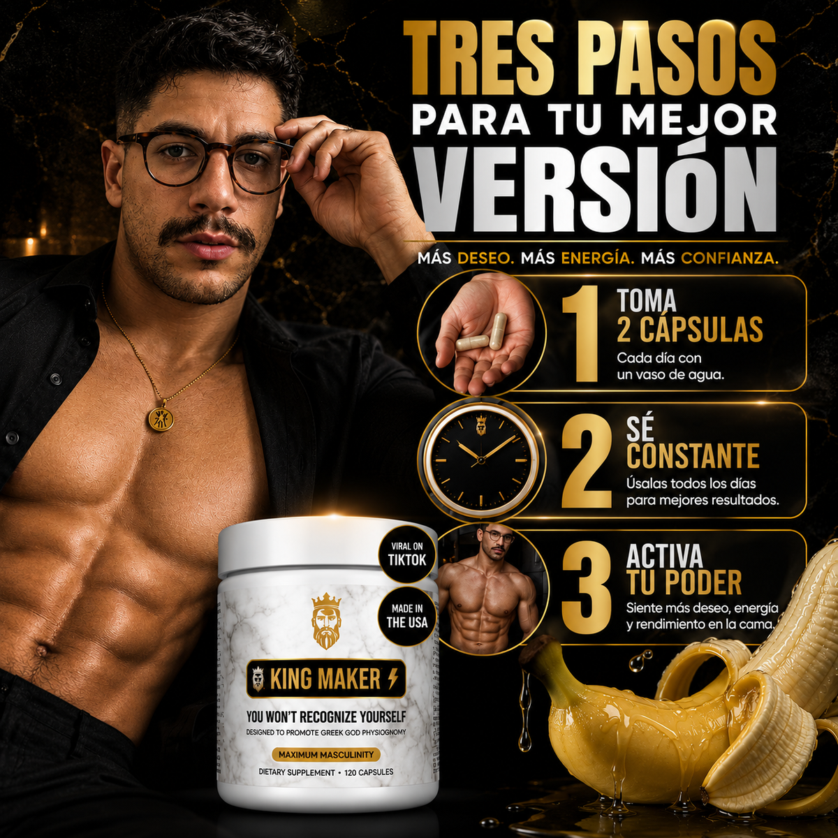 No aguantas ni 5 minutos? Recupera tu potencia hoy con King Maker 🔥