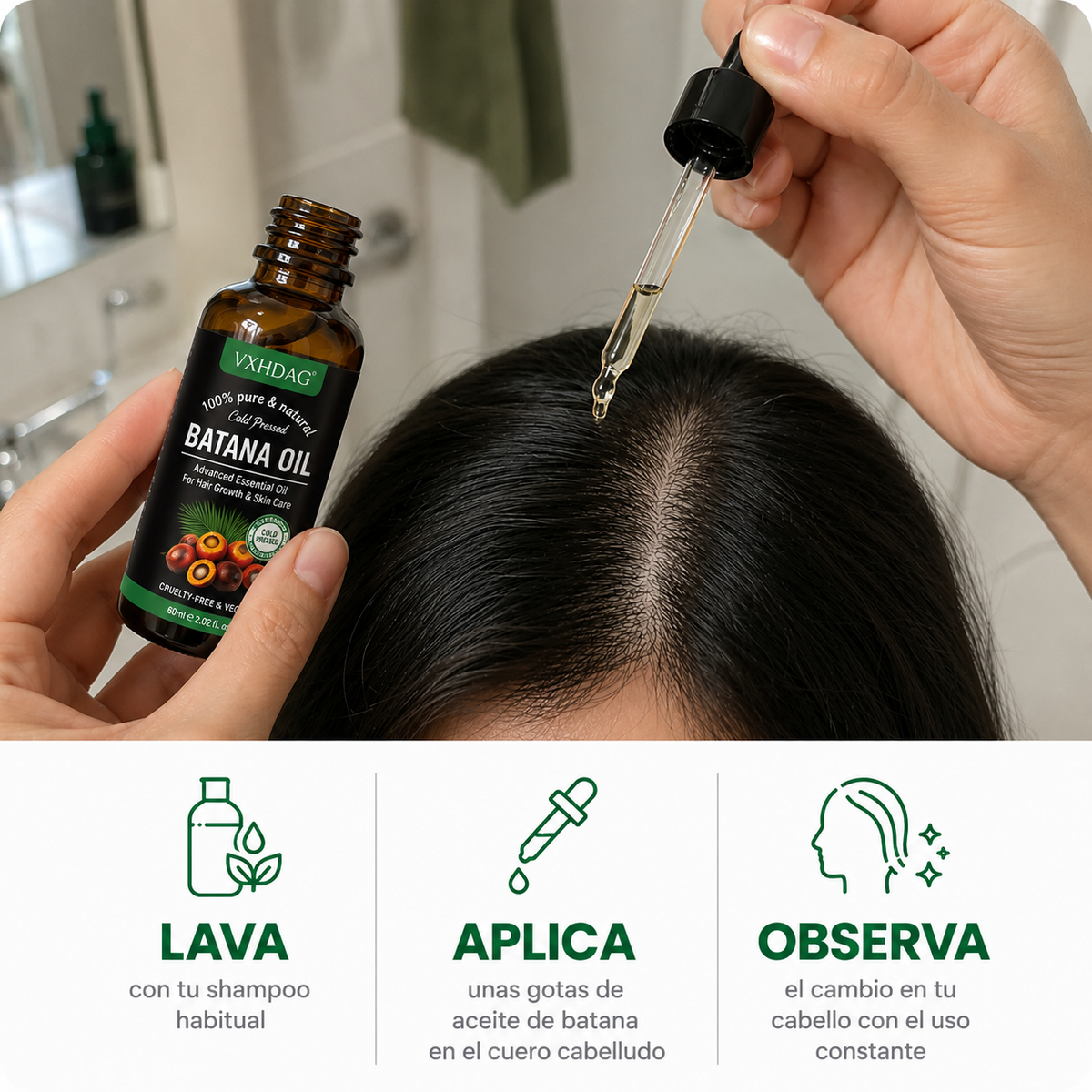 ¿Cada día pierdes más cabello? Fortalece tu raíz con Aceite de Batana