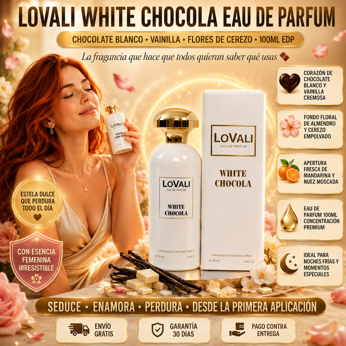 Lovali White Chocola EDP 100ml | Aroma Gourmand para Destacar con Dulzura y Elegancia