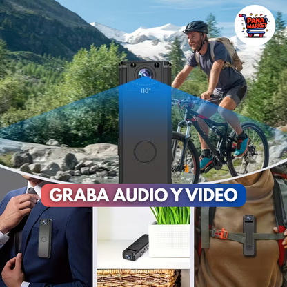 Mini Cámara Portátil Profesional de 180° Full HD con Estabilizador Anti-rebote •Vigila y Monitorea•