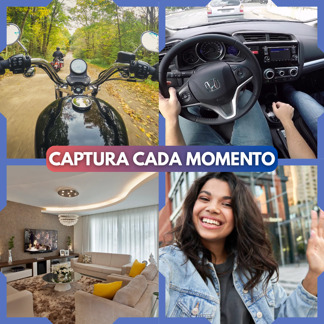 Mini Cámara Portátil Profesional de 180° Full HD con Estabilizador Anti-rebote •Vigila y Monitorea•