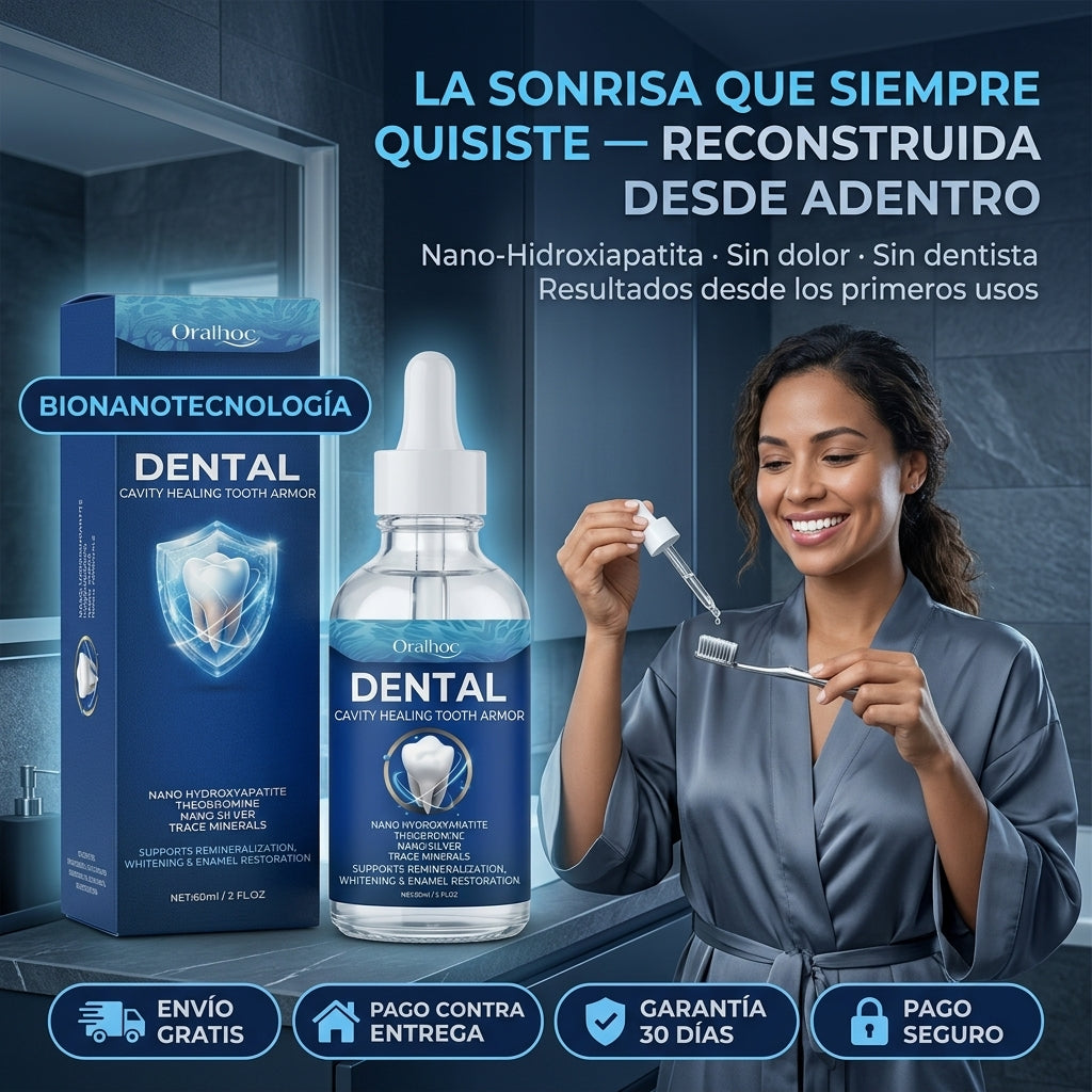 Suero Dental Oralhoc | Repara Esmalte, Elimina Sensibilidad y Blanquea Natural