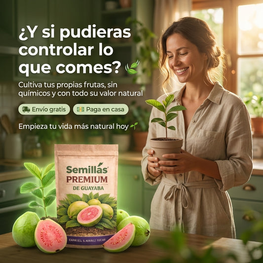 Semillas de Guayaba: Cultiva frutas naturales en casa y mejora tu alimentación sin químicos