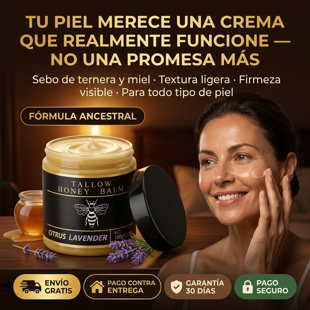 Tallow Honey Balm | Hidrata, Firma y Rejuvenece tu Piel desde el Primer Uso