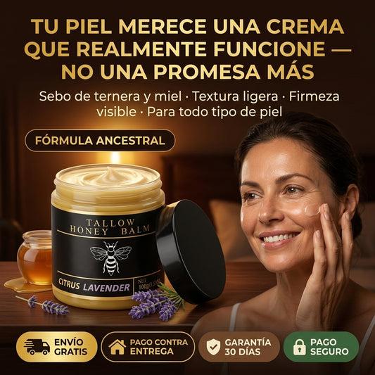 Tallow Honey Balm | Hidrata, Firma y Rejuvenece tu Piel desde el Primer Uso