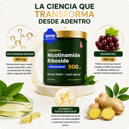 ✨ Activa tu energía celular con NAD+ + Resveratrol