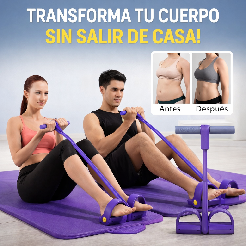 BANDA DE EJERCICIOS CON PEDAL POWER FLEX™ | MEJORA TU CUERPO DESDE CASA