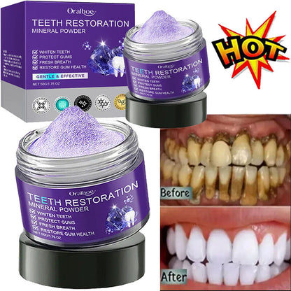 Restaurador de Dientes Amarillos ¡RECUPERA TUS DIENTES BLANCOS! •Formula Mineral Avanzada•